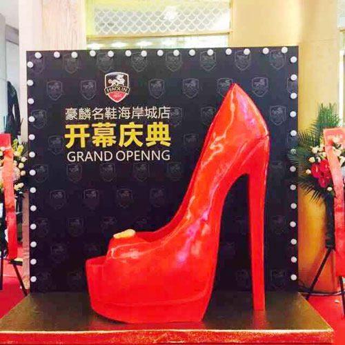 玻璃鋼仿真高跟鞋雕塑