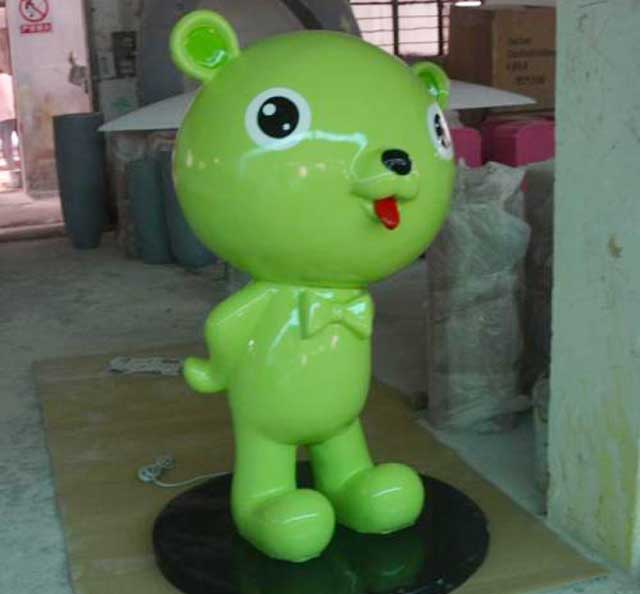 玻璃鋼卡通小熊雕塑