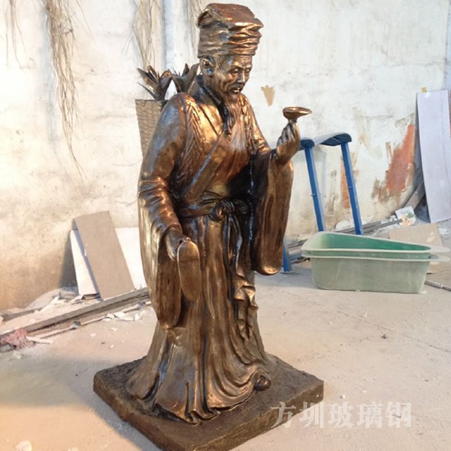 玻璃鋼雕塑可以用幾種方法做出仿銅效果？