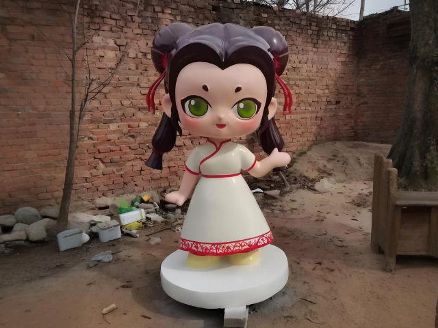 玻璃鋼小女孩卡通雕塑城市空間中的治愈系藝術(shù)符號